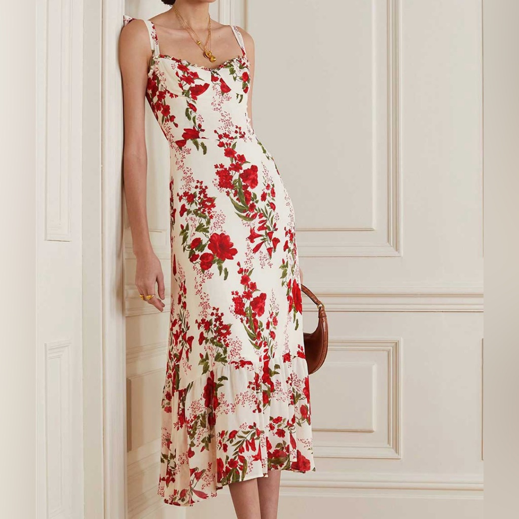 Reformation Nikita Georgette Dress